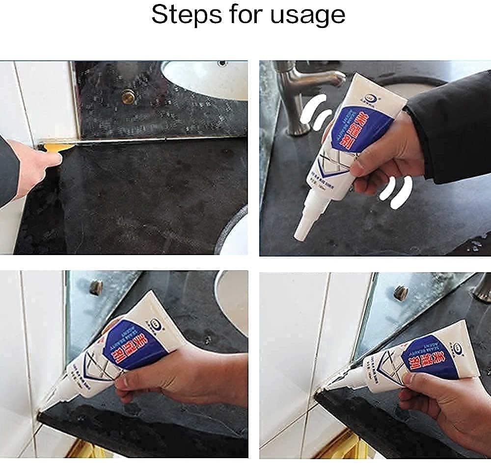 Waterproof Tile Gap Crack Filler Tube Paste, Filling Tile Space, Refresh & Paint Kit for Bathroom Shower Floor Tile Sealer for Ceramic Resin Metal Glass Home, Office, Toilets (Tiles glue) - Image 7